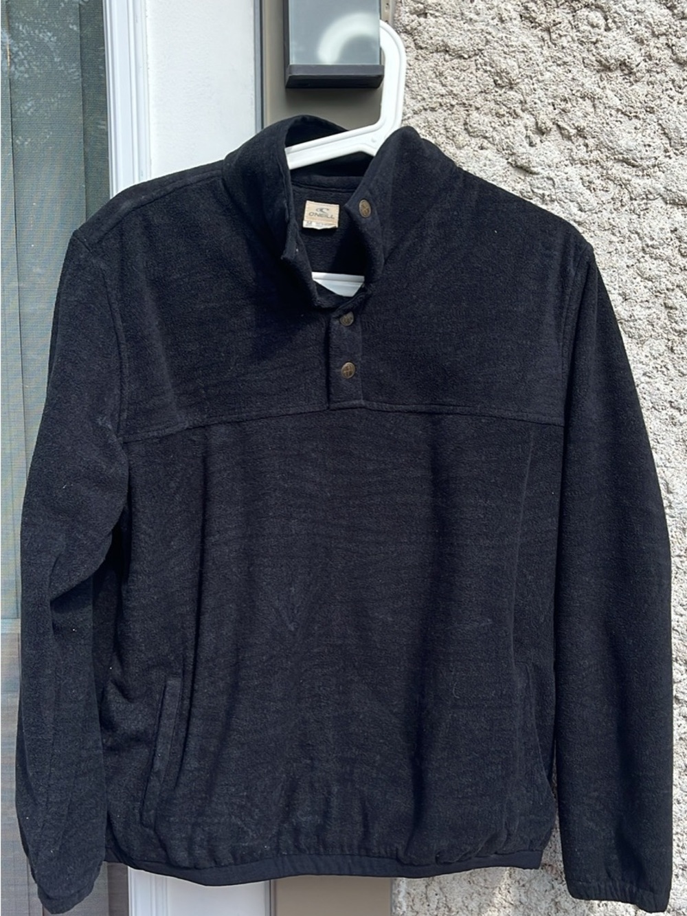 O'Neill Black Women's Zip-Up Mock Neck Sweater